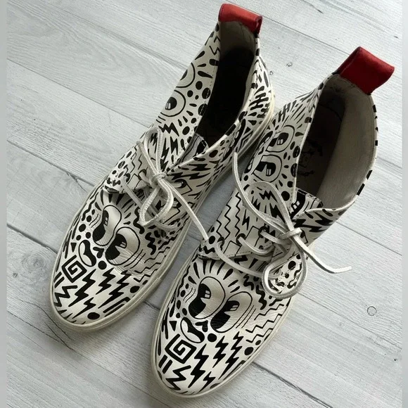 RARE DEL TORO x PEPSI LIVE FOR NOW Eduardo Hattie Graffiti Chukka Sneakers Sz 11 - Picture 8 of 11